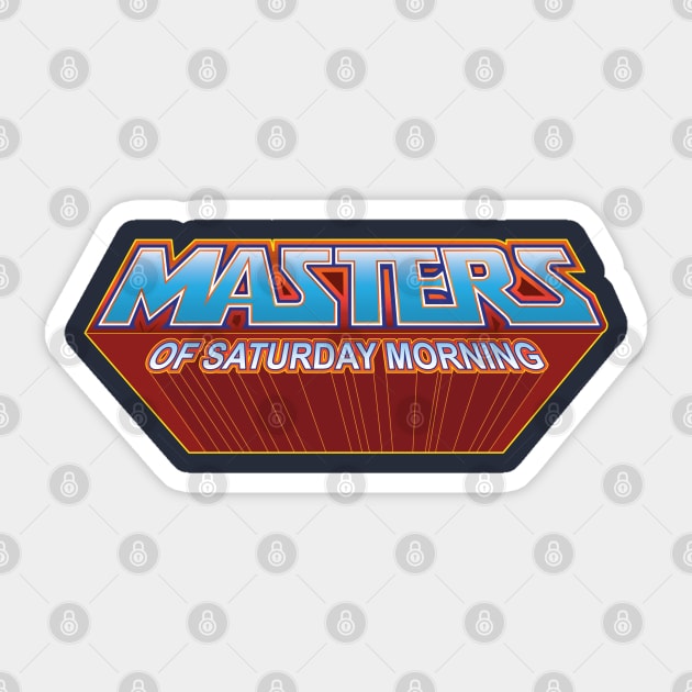 Masters Of Saturday Morning Sticker by DeepDiveThreads